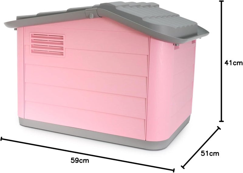MP Bergamo Cuccia Princess Dog House, Grey/Pink - Image 5