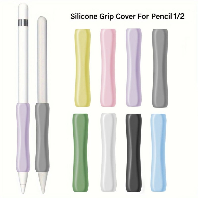 حافظة قلم متوافقة مع Apple Pencil الجيل الثاني، لون وردي، عبوة من قطعة واحدة، واقية من الانزلاق، مقاومة للتآكل، مريحة في الإمساك. - Image 1