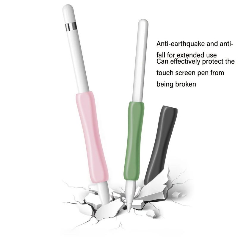حافظة قلم متوافقة مع Apple Pencil الجيل الثاني، لون وردي، عبوة من قطعة واحدة، واقية من الانزلاق، مقاومة للتآكل، مريحة في الإمساك. - Image 2