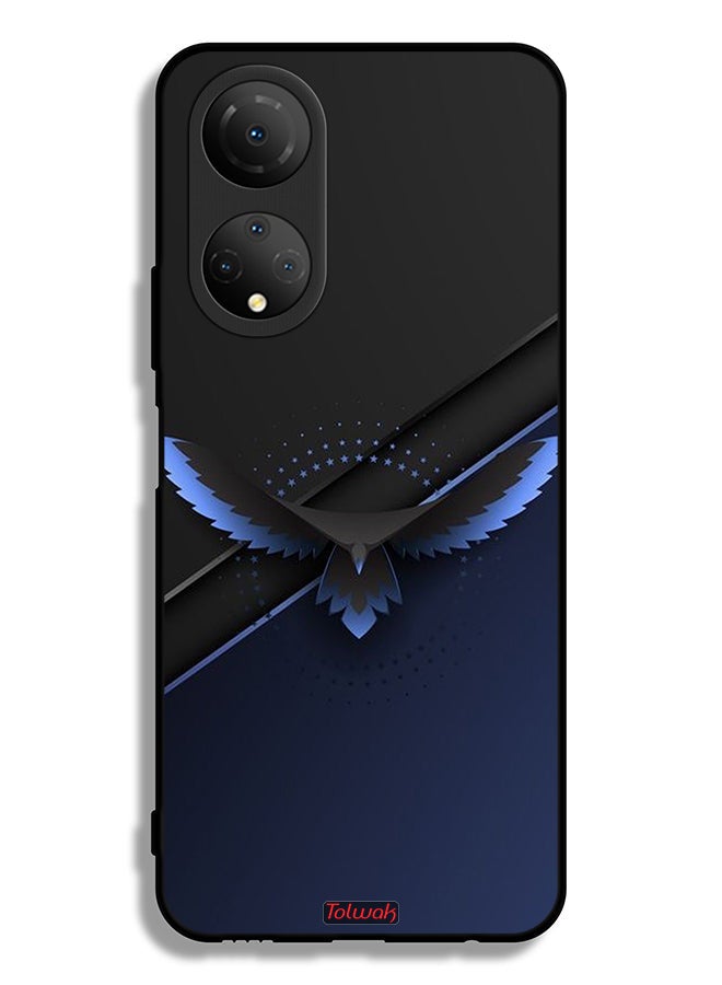 Tolwak غطاء حماية لهاتف Honor X7 - فن تجريدي رقمي لنسر - Image 2