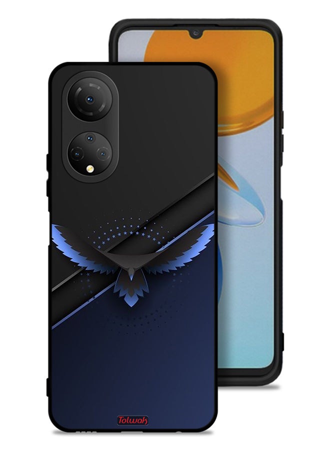 Tolwak غطاء حماية لهاتف Honor X7 - فن تجريدي رقمي لنسر - Image 1