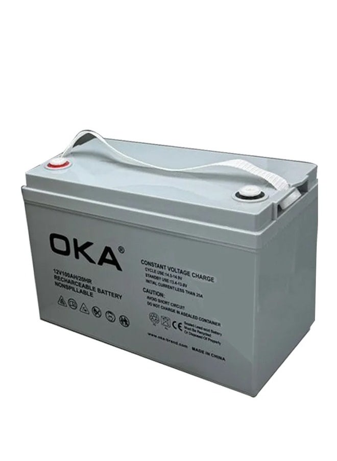 OKA - OKA Solar Cell Gel Battery Made of High Quality Material 12V –100Ah - Image 1