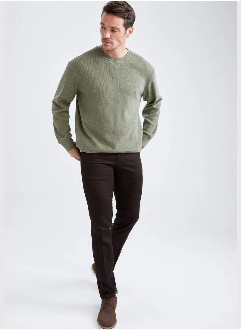 DeFacto Man Comfort Fit Knitted Sweatshirt