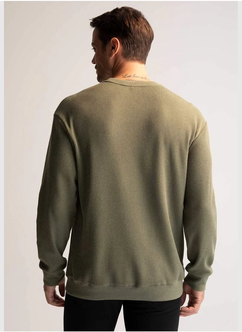 DeFacto Man Comfort Fit Knitted Sweatshirt