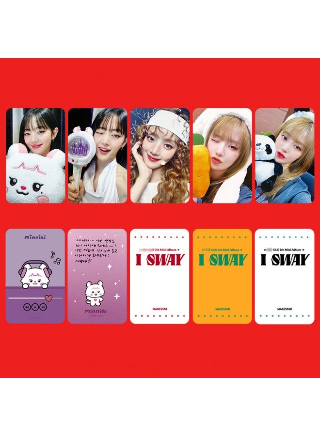 NIBEMINENT 5 Pcs Kpop (G)I-DLE - MINNIE I SWAY Lomo Cards Card For Fans Collection Gifts - Image 1