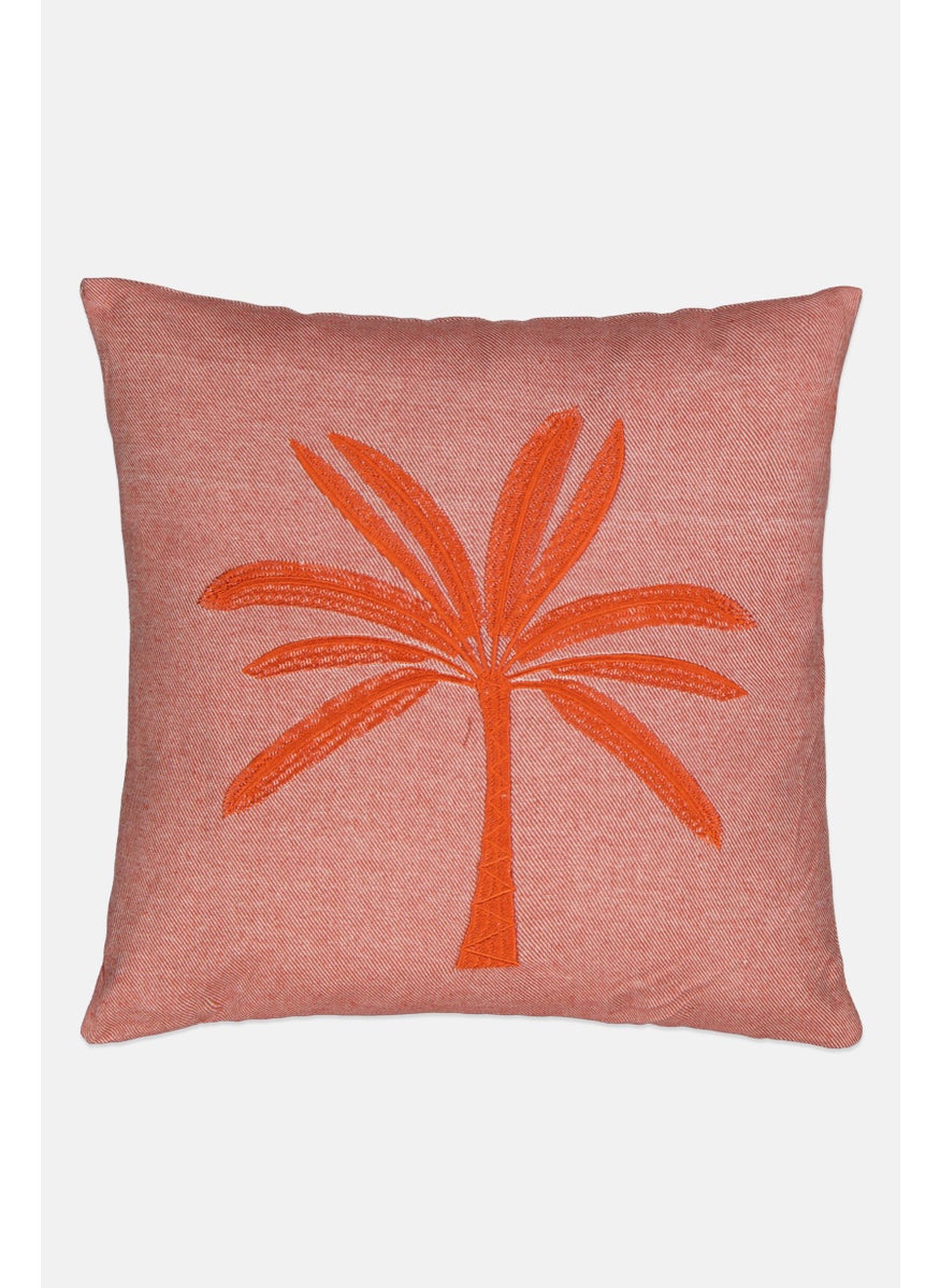 Nanette lepore Decorative Cotton Graphic Print Cushion 42 x 42 cm, Orange  - Image 1