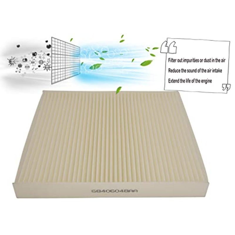 68406048AA Cabin Air Filter 68318365AA and 68052292AA Air Conditioning Filter Access Door Compatible with Dodge Ram 1500 2500 3500 by - Image 5