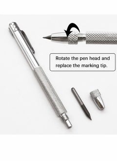 Excefore Tungsten Carbide Scriber with Magnet, 4 Pcs  Carbide Scriber Marking Tools with Extra 4 Replacement Marking Tip  - Image 5