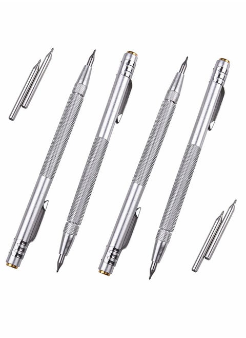 Tungsten Carbide Scriber with Magnet, 4 Pcs  Carbide Scriber Marking Tools with Extra 4 Replacement Marking Tip