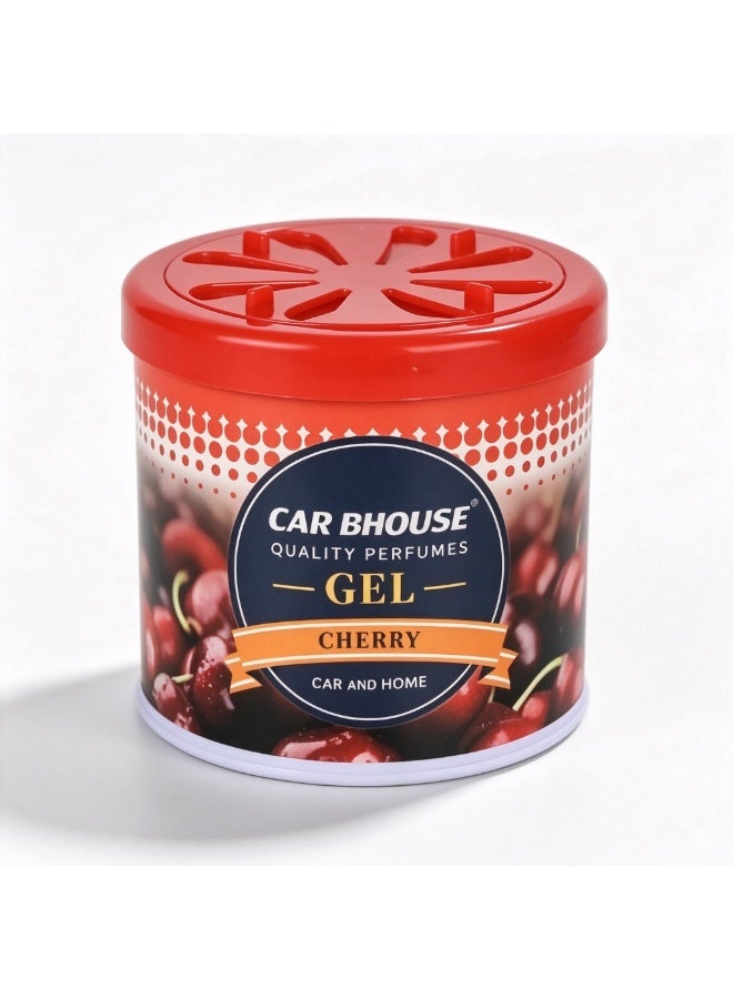 Cherry Scent Solid Gel Car Air Freshener Can Long Lasting Home Fragrance Odor Remover - Image 1