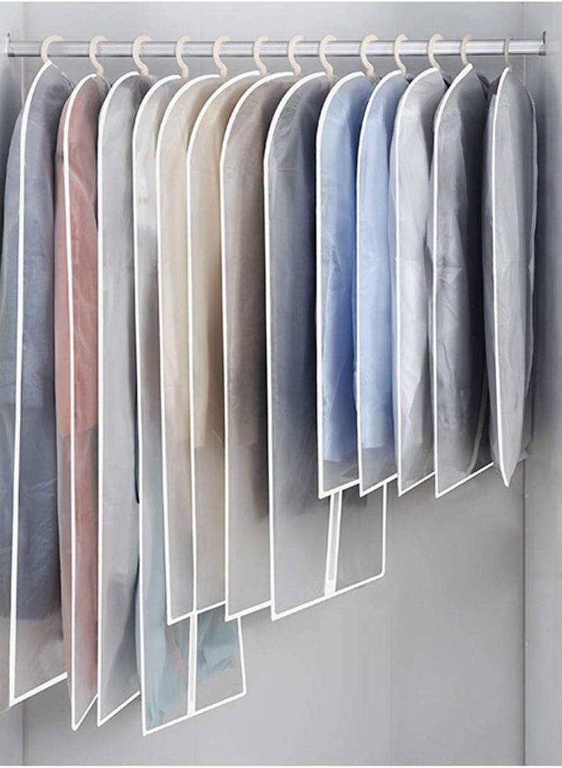 CityRiya-Long Garment Bag Suit Bag 6 Pcs 60*140cm Garment Cover Bag for Hanging Clothes Dress Bag Covers Dustproof Garment Cover Bag Clothes Cover Bags Protector for Closet Storage Coats, Robe, Shirts, Dress  - Image 5
