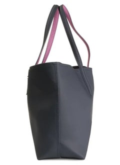 LACOSTE Women's Anna Double sided Two tone Large Capacity Handbag, Fashionable and Versatile, Black/Pink  - Image 5