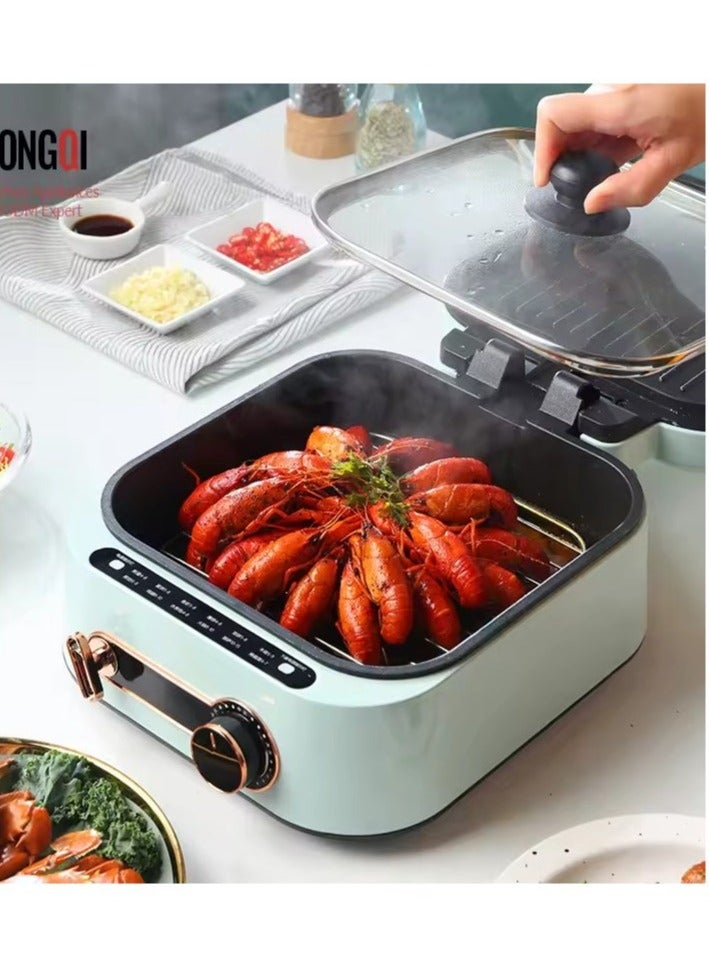 Steaming and Frying Machine craper maker pan Household Baking Pan Electric Quick-bake Multi-function Breakfast Double Sided Heating Pizza Pie Cooking Machine Crepe Pancake Maker  - Image 3
