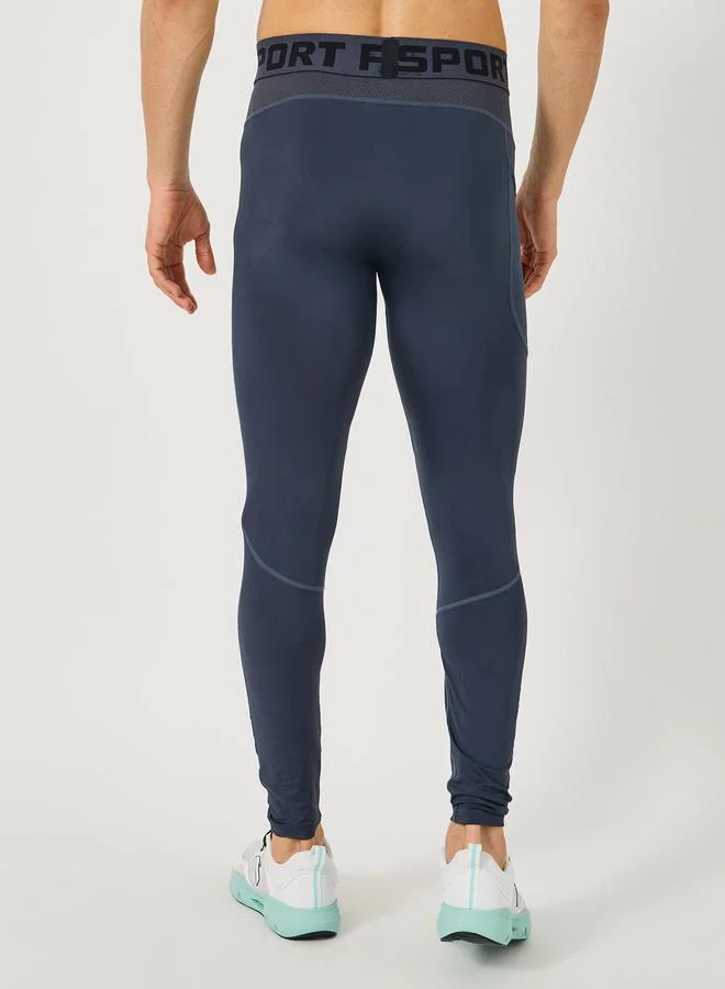 Styli Active Printed Waistband Training Trackpants