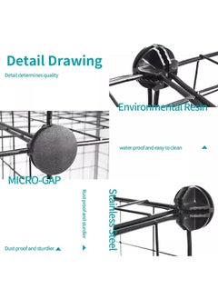 HQ-GAMING Cat Cage Indoor DIY Small Animal Cage Detachable Pet Playpen Portable Metal Wire Animal House for Cat Rabbit Ferret  - Image 2