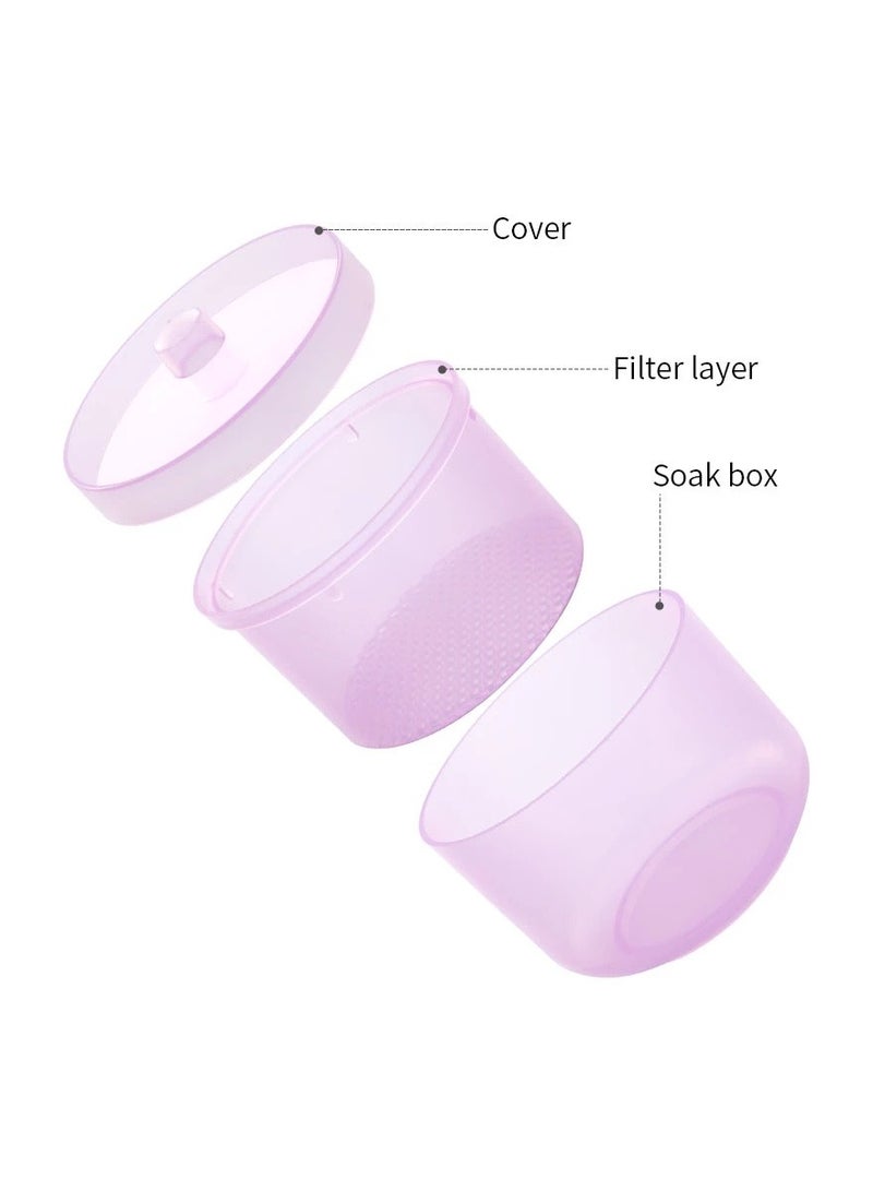 1 Piece Random Color Nail Art Drill Bits Grinding Head Sterilizer Disinfection Box Nail Tool Cleaning Box Manicure Storage Case Clipper Accessories - Image 3