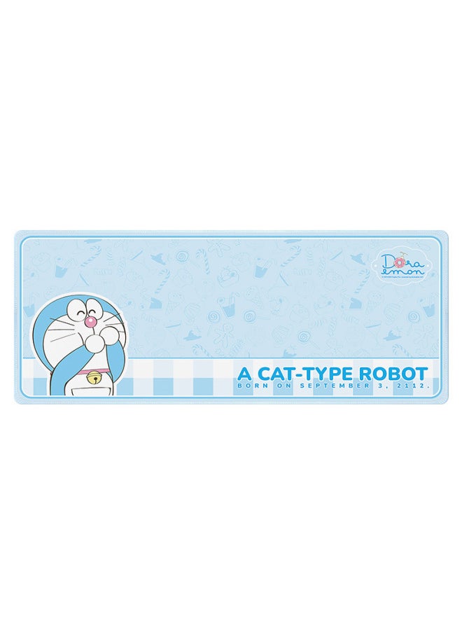 Doraemon Sweetheart Mouse Pad Office Computer Desk Pad Girl Cute Cartoon Thickened Doraemon Mouse Pad-Pattern:Blue