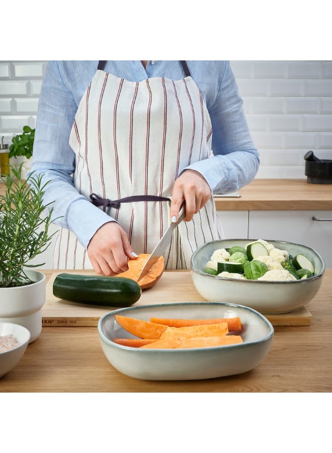 Oven Dish Set Of 2 Grey Width 23 cm Height 7 cm Length 31 cm - Image 3