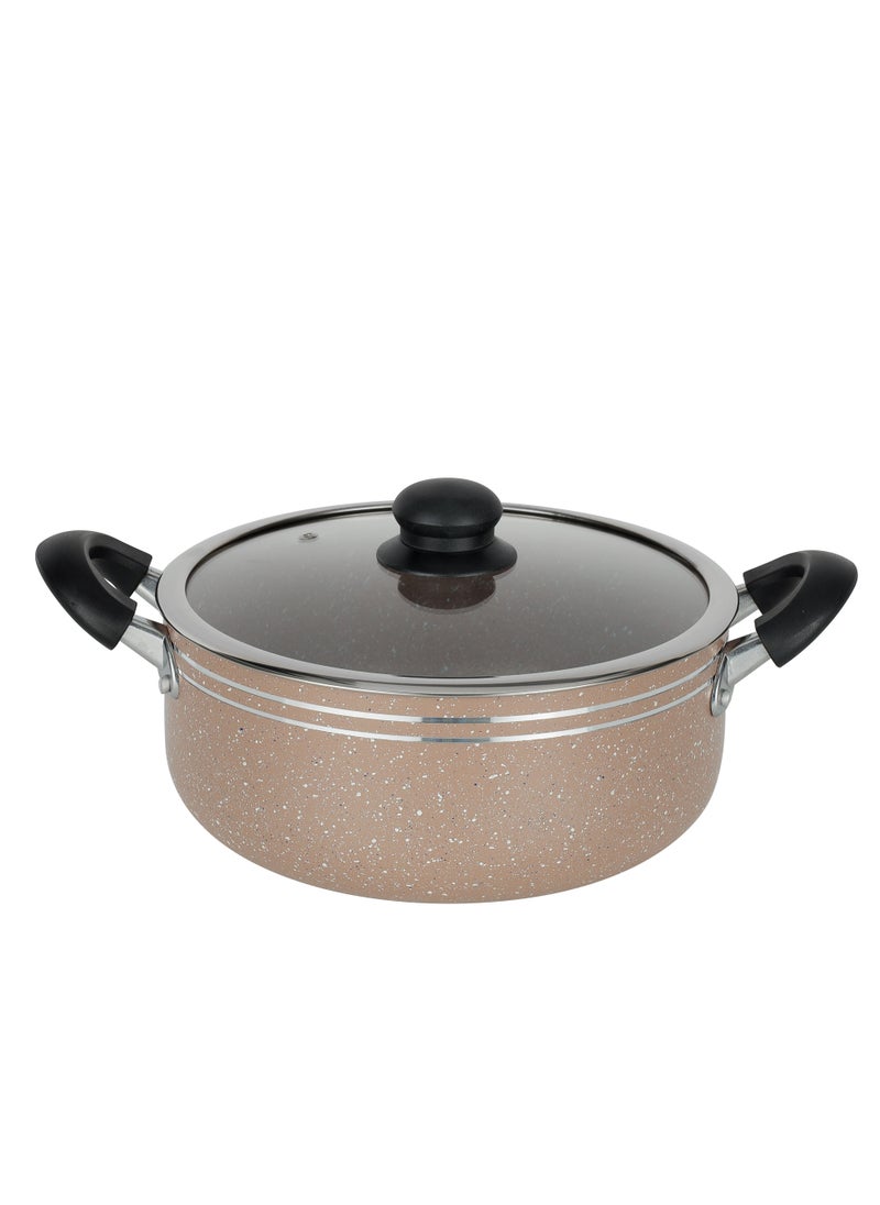 DELCASA طقم أواني طهي غير لاصقة مكون من 10 قطع مع طلاء جرانيت - DC1889BGE  - Image 3