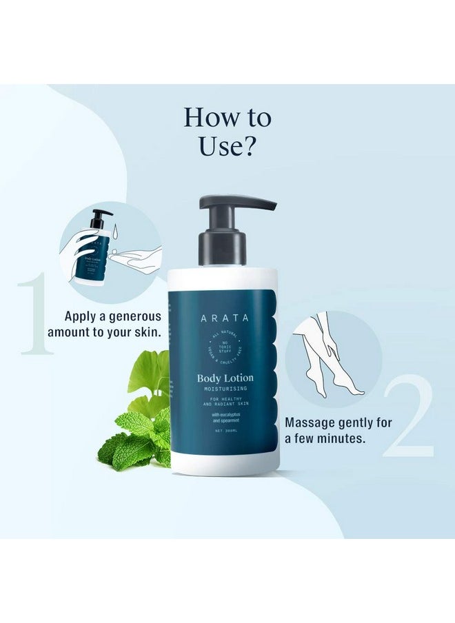 Arata Zero Chemicals - Arata Natural Moisturising Body Lotion (300 Ml) | For Dry Skin, Cocoa Butter, Coconut Oil | For Women & Men | All Natural, Vegan & Cruelty Free | Intensive Nourishment - Image 1