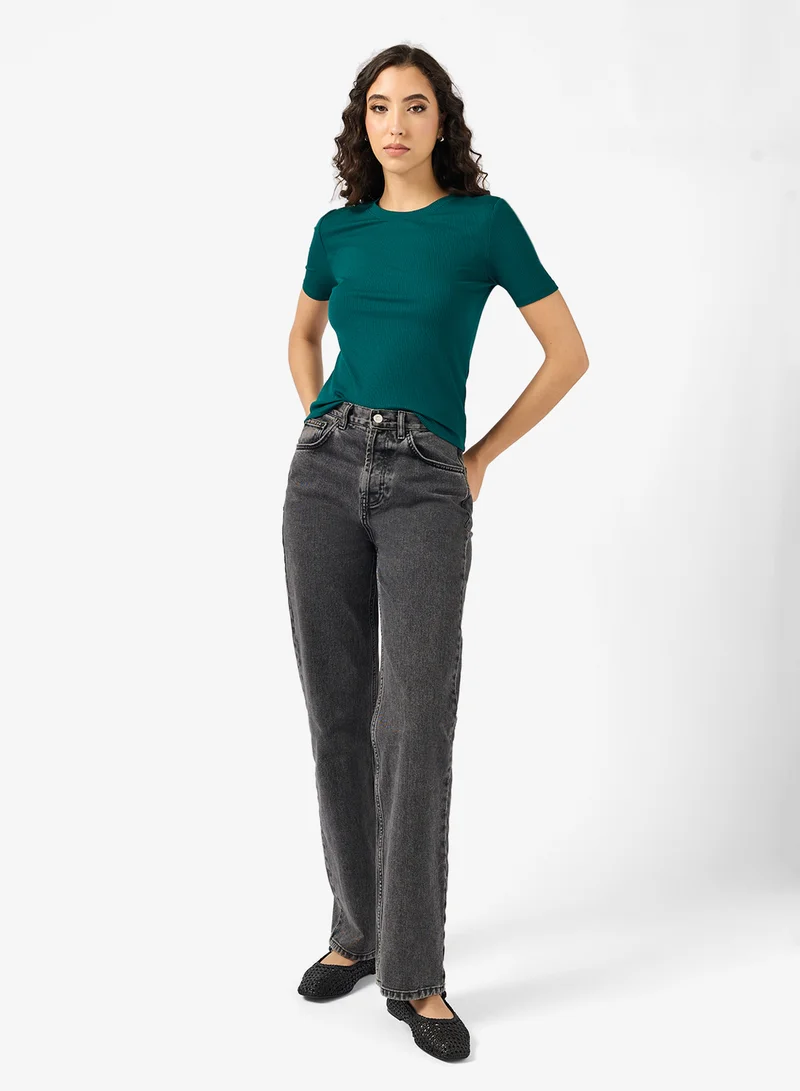 كالفن كلاين Essential Ribbed Top