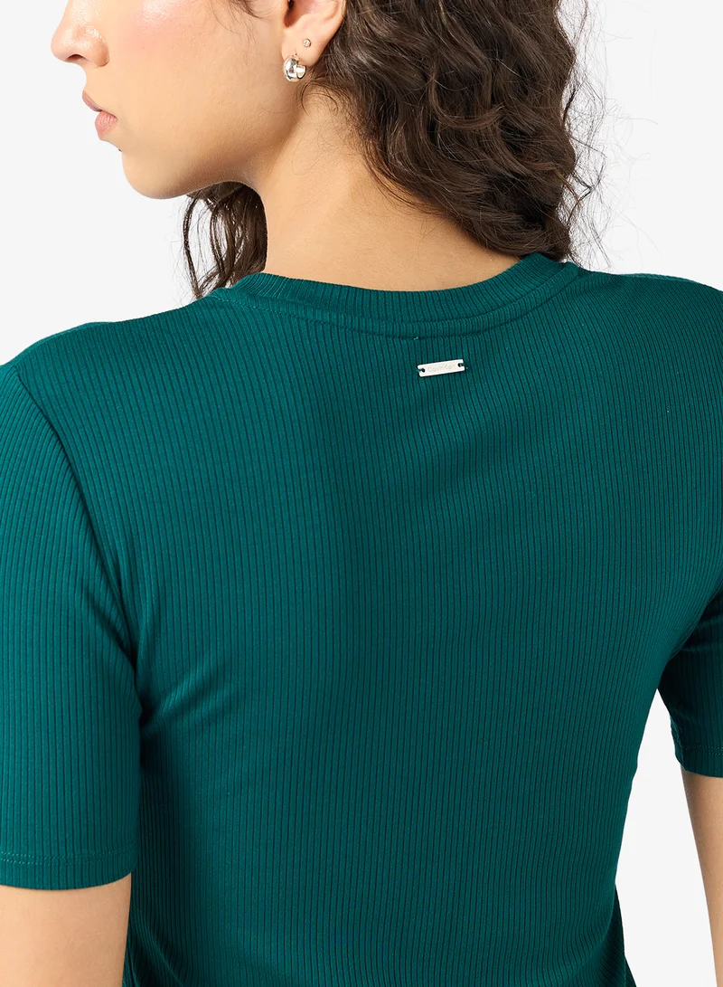 كالفن كلاين Essential Ribbed Top