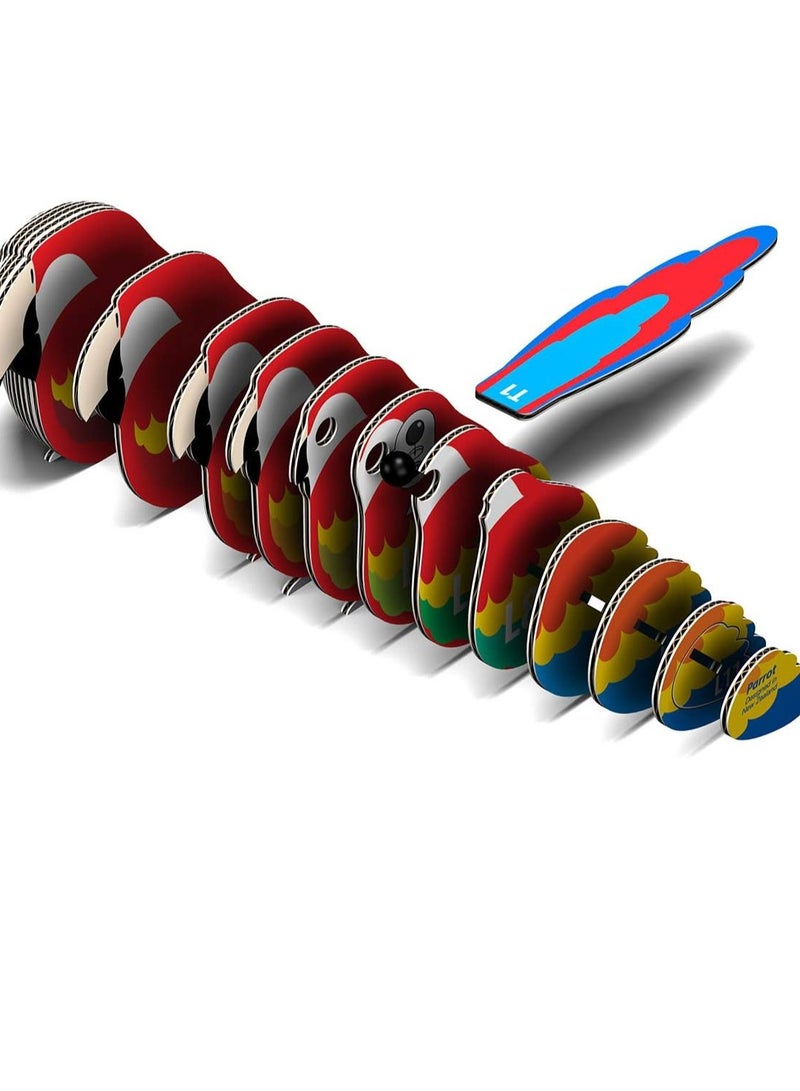 EUGY 3D Parrot Puzzle - Vibrant and Fun DIY Model for Kids and Adults - Image 4