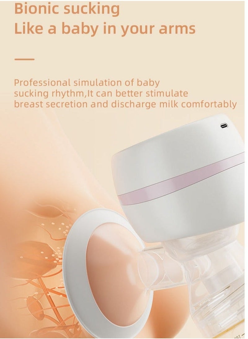 Hands-Free Wearable Electric Pump Electric Wearable Pump Pump, Hands-Free Low Noise Pump-Pink - Image 2