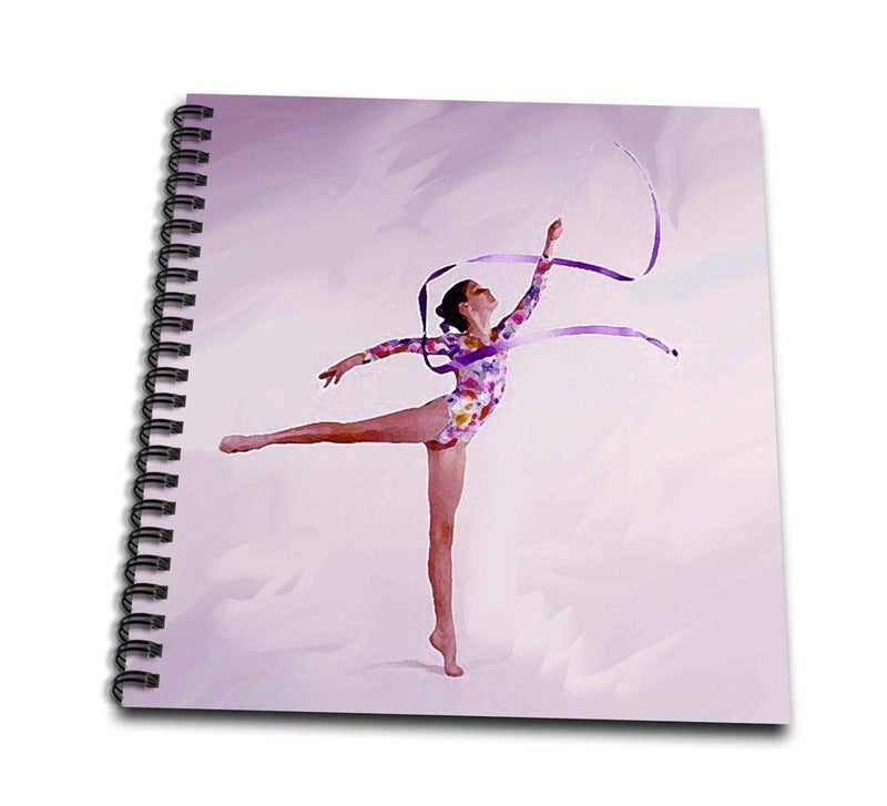 3dRose db_3130_2 Gymnastic Exercise Memory Book, 12 x 12