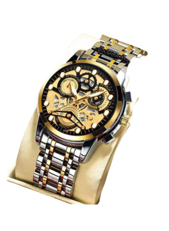 SENO Fully automatic waterproof luminous stainless steel watch  - Image 1