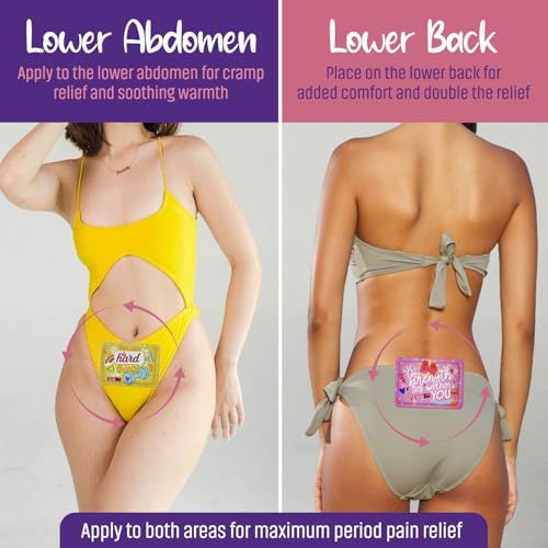 ELIVAL Period Heating Pad for Cramps – Period Kit for Teens, Tweens, Girls, and Women Essentials -Period Stuff -Disposable Heating Patches for Menstrual Cramp Pain Relief, Portable Heat Therapy - Image 5