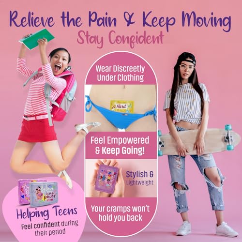 ELIVAL Period Heating Pad for Cramps – Period Kit for Teens, Tweens, Girls, and Women Essentials -Period Stuff -Disposable Heating Patches for Menstrual Cramp Pain Relief, Portable Heat Therapy - Image 3