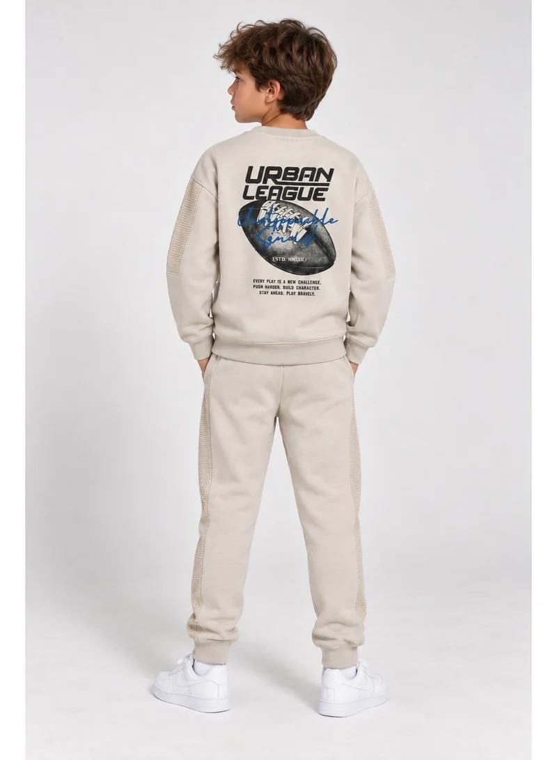فكتور اند جين Boys’ Sweatshirt and Jogger Pants Set