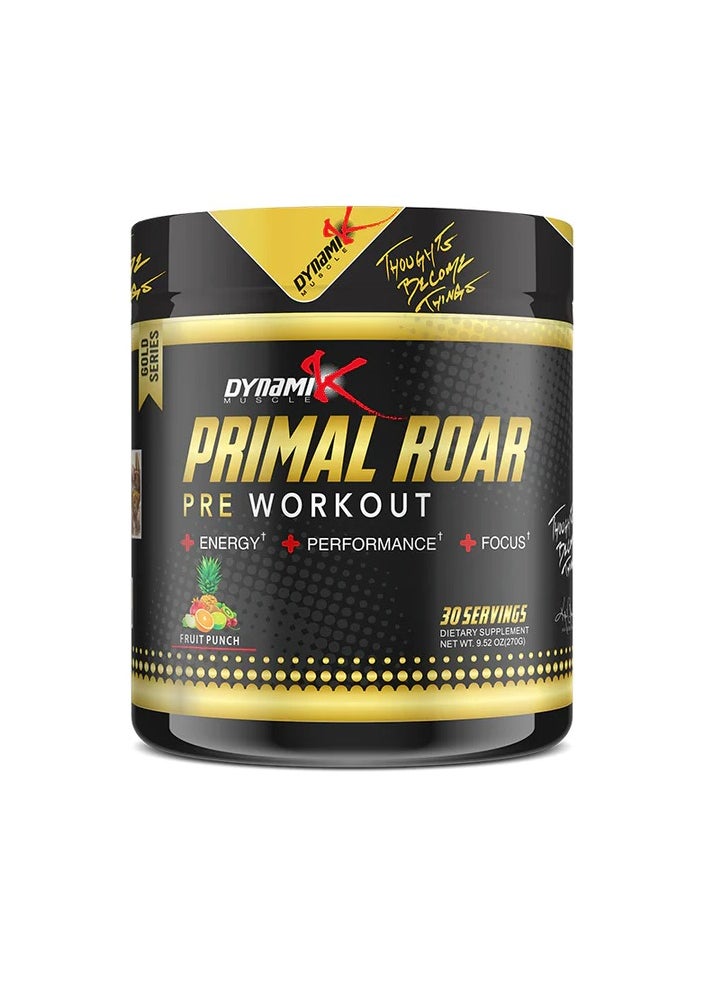 DYNAMIK MUSCLE DYNAMIK GOLD SERIES PRIMAL ROAR 30SV - FRUIT PUNCH 
