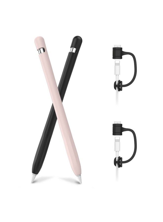 Ahastyle غطاء مضاد للانزلاق من السيليكون لحماية القلم [مجموعة ربط محول الكابل المضافة] متوافق مع قلم أبل الجيل الأول - Image 2