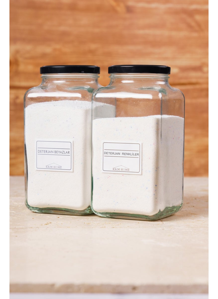 2 Pieces 3000 ml Glass Detergent Jar with Black Metal Lid - pzsku/ZE21CA3C89156CFF4B748Z/45/_/1735474040/9927efe7-4ba1-466e-8a42-78d4790a3fee