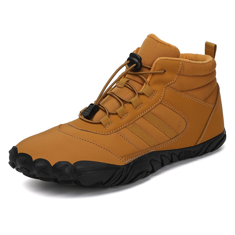 Direct Selling Five-Finger Couple Cotton Shoes Fleece-Lined Thick Warm Snow Shoes Non-Slip Wear-Resistant Outdoor Sports Hiking Shoes - Image 5