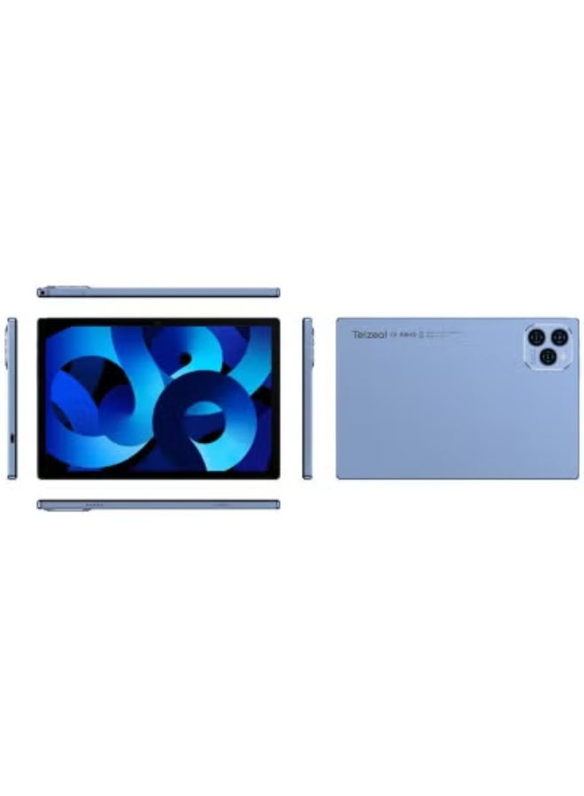 Telzeal P102 10.1-Inch Android 13 Tablet – 8GB RAM, 512GB Storage, FHD Display, Dual SIM 4G LTE + 5G WiFi, 10000mAh Battery, Dual Camera, Slim Lightweight Blue Design for Study, Work & Entertainment - Image 3
