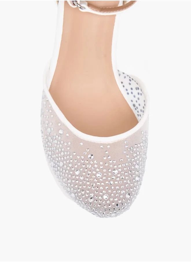 Celeste Girl's Embellished Shoes with Hook and Loop Closure