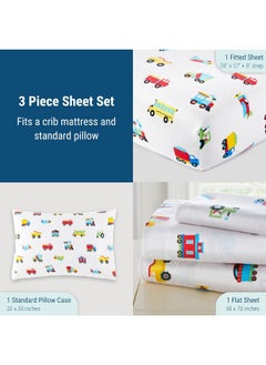 Wildkin Kids 100% Cotton Flannel Toddler Sheet Set for Boys & Girls - pzsku/ZE21CC61346FC25B64EFBZ/45/_/1738048004/f243d646-f047-4a90-8b3e-18e46566cf2d