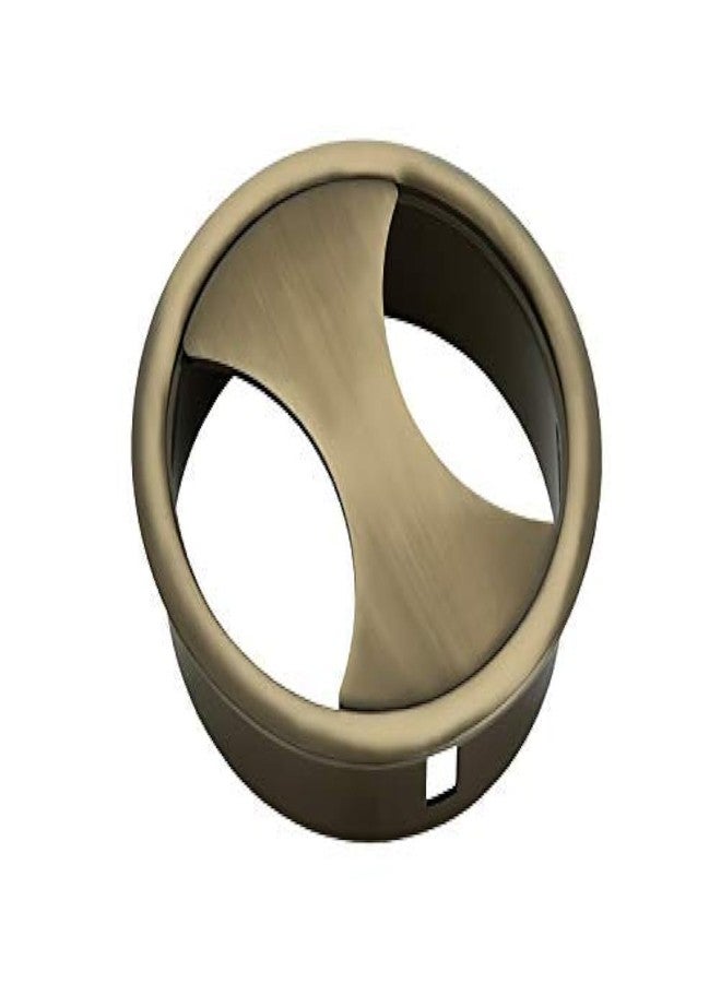 Nixnine Table Desk Grommet 2.5 Inch, Brass Antiqu Desk Cord Cable Hole Cover Grommet, Computer Wire Cable Organiser Manager - Pack of 1, (Brass Antiqu) (2.5Inch) - Image 1