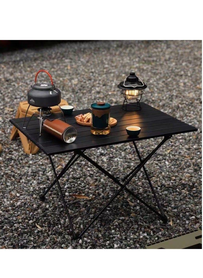 Compact folding camping table, foldable camping table with portable bag, ultra lightweight portable hiking table, picnic table, barbecue table, outdoor cooking table, travel table, beach table - Image 3