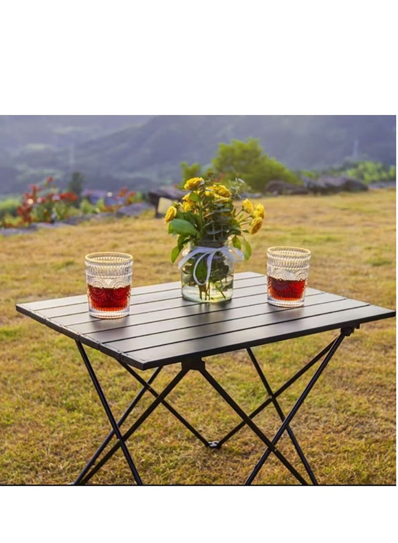 Compact folding camping table, foldable camping table with portable bag, ultra lightweight portable hiking table, picnic table, barbecue table, outdoor cooking table, travel table, beach table - Image 4