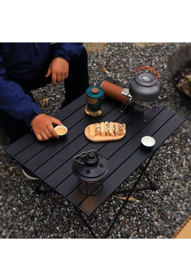 Compact folding camping table, foldable camping table with portable bag, ultra lightweight portable hiking table, picnic table, barbecue table, outdoor cooking table, travel table, beach table - Image 5