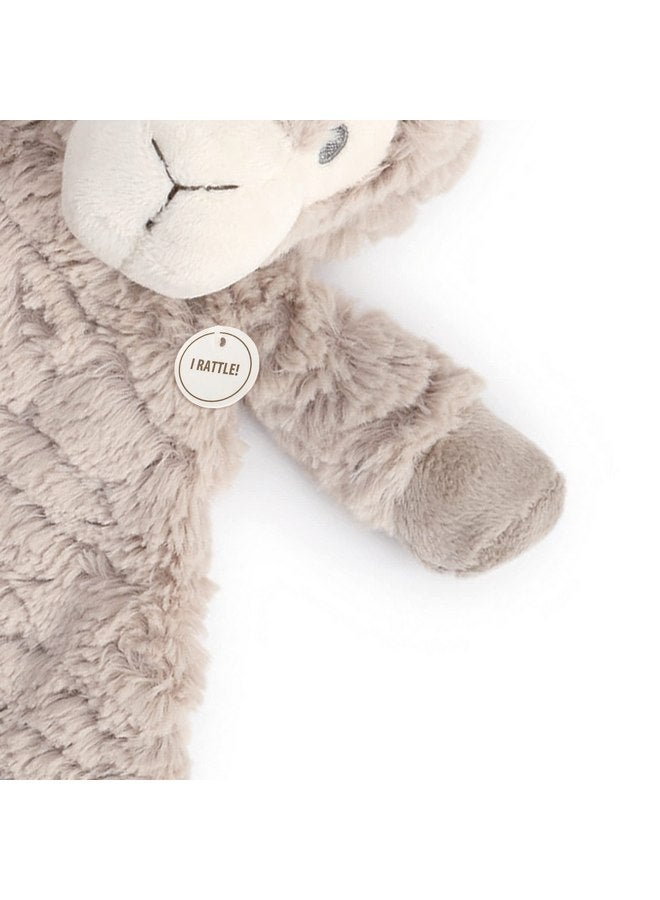 ديمداكو بطانية خشخشة ناعمة من قماش البوليستر من ديمداكو لونا ذا لاما، بنية اللون، مقاس 13 × 10 - Image 3