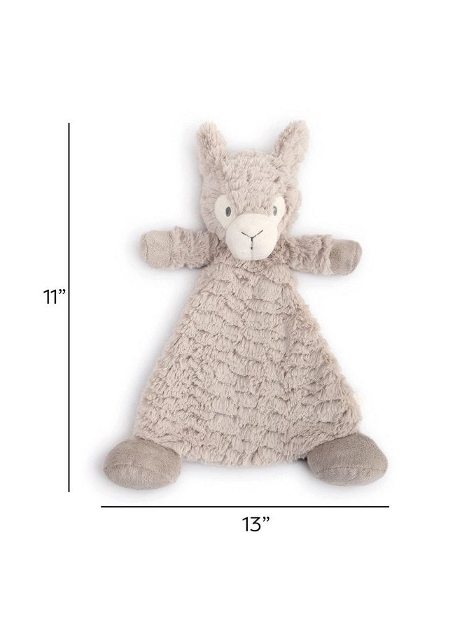 ديمداكو بطانية خشخشة ناعمة من قماش البوليستر من ديمداكو لونا ذا لاما، بنية اللون، مقاس 13 × 10 - Image 4