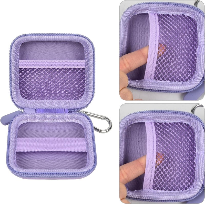 Comecase Square A-SKU-0485 Contactless and Chip Card Reader Case - Hard Carrying Bag Holder with USB Charge Cable for EMV Chip Cards/Apple Pay/Android Pay - Purple - Image 4