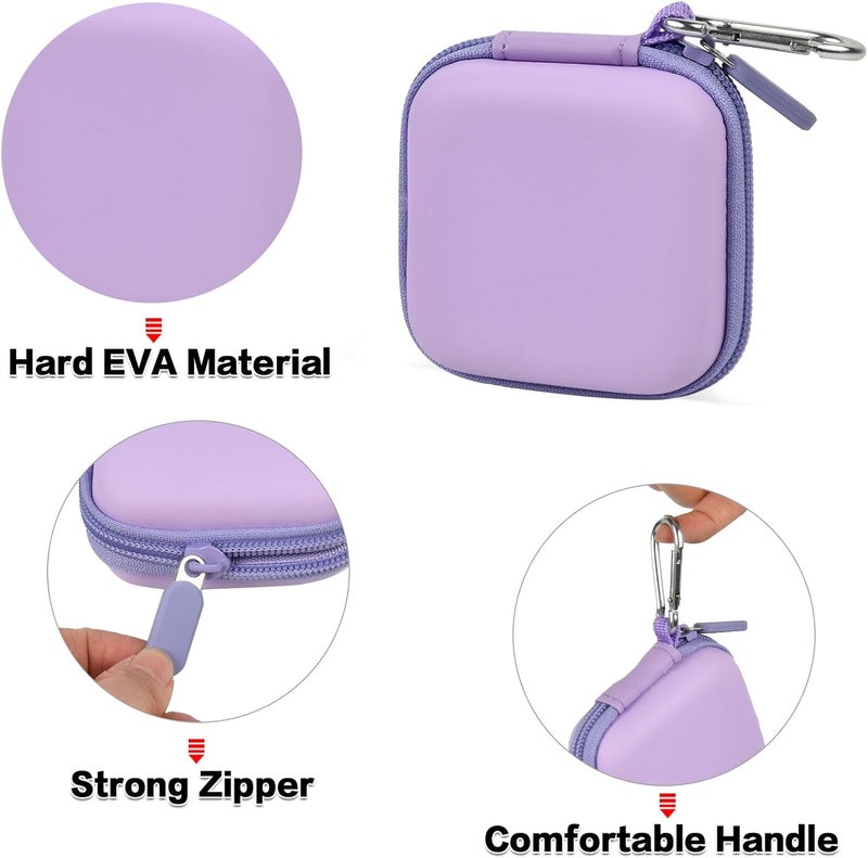 Comecase Square A-SKU-0485 Contactless and Chip Card Reader Case - Hard Carrying Bag Holder with USB Charge Cable for EMV Chip Cards/Apple Pay/Android Pay - Purple - Image 3