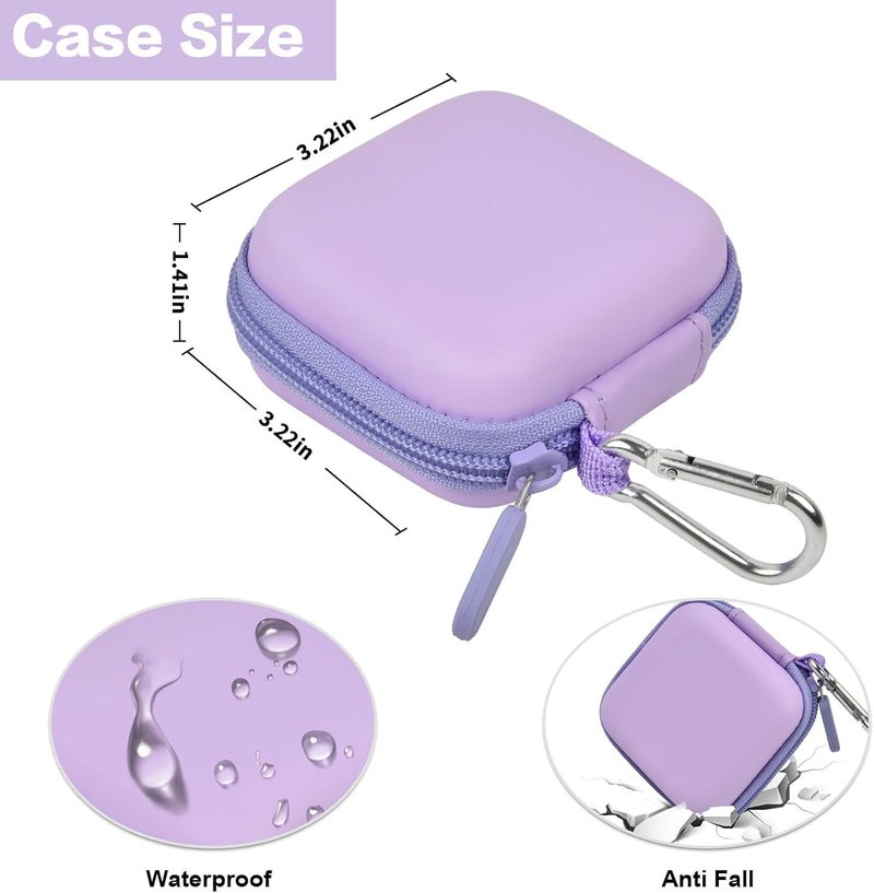 Comecase Square A-SKU-0485 Contactless and Chip Card Reader Case - Hard Carrying Bag Holder with USB Charge Cable for EMV Chip Cards/Apple Pay/Android Pay - Purple - Image 5