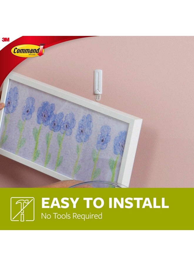 Command Wire Back Picture Hangers Indoor Use 3 Hangers 6 Strips Decorate Damage Freewhite  - Image 4